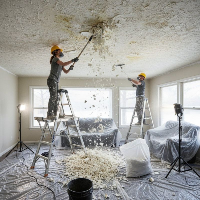 Popcorn Ceiling Renovation
